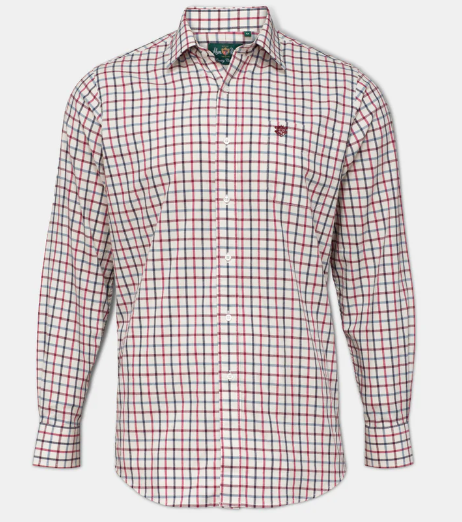 CLEARANCE-ALAN PAINE ILKLEY KIDS SHIRT (RED)