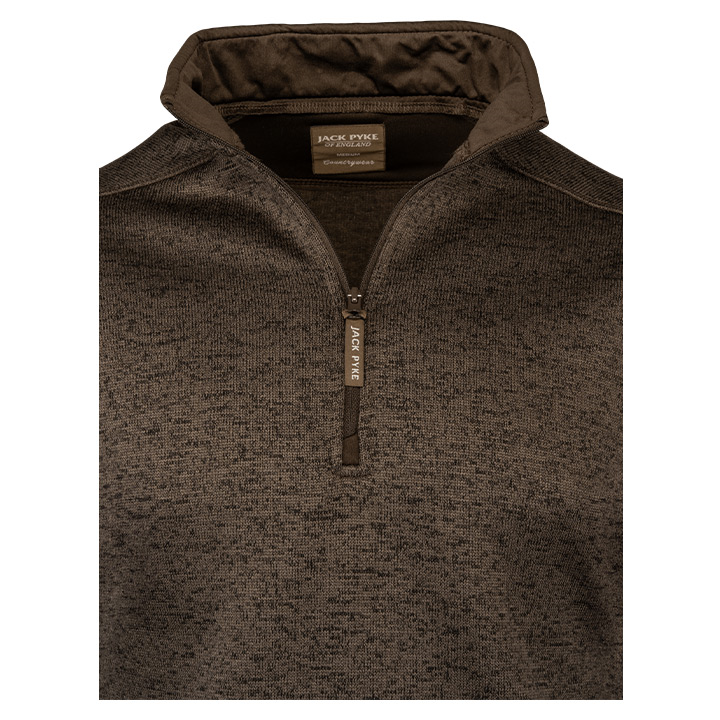 Melange Quarter Zip Fleece Fleck