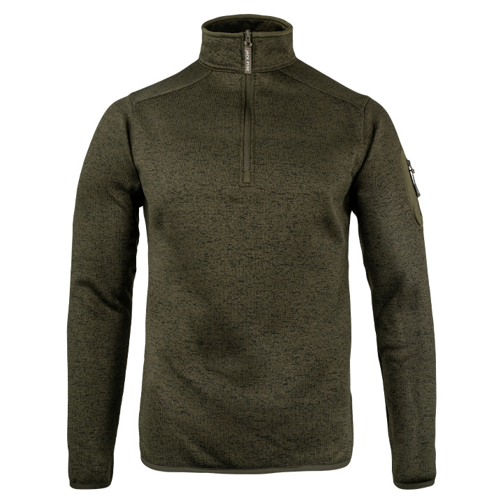 Melange Quarter Zip Fleece Fleck