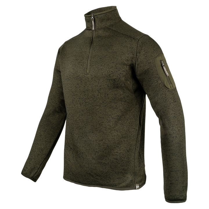 Melange Quarter Zip Fleece Fleck