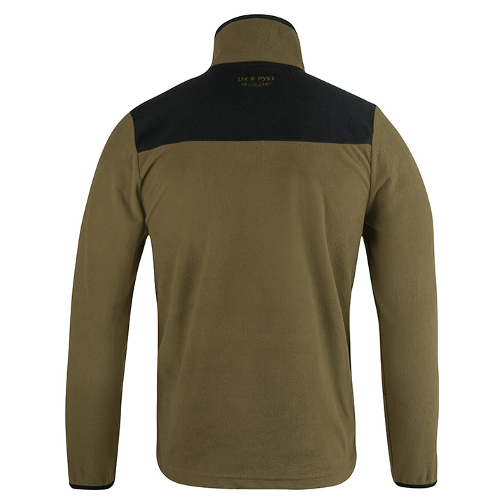 Snap Neck Fleece Top Dark Mustard