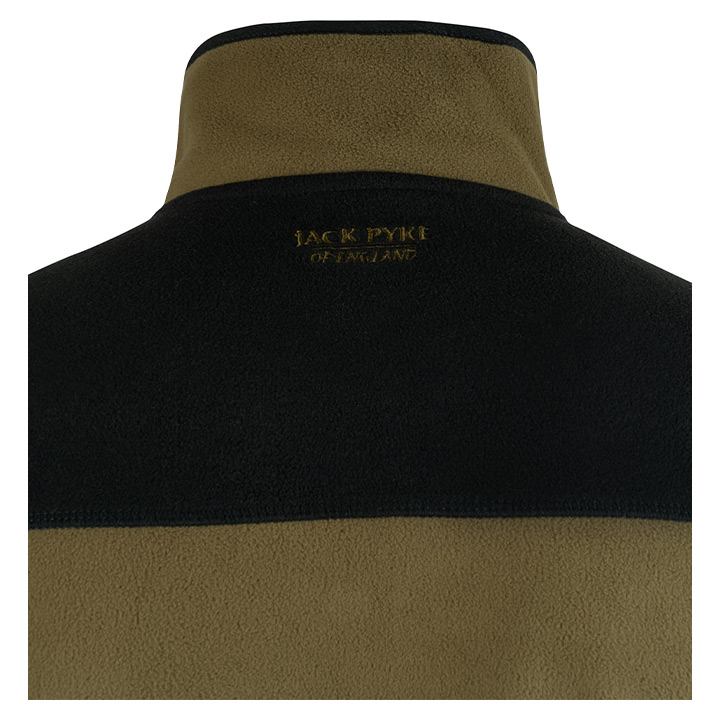 Snap Neck Fleece Top Dark Mustard