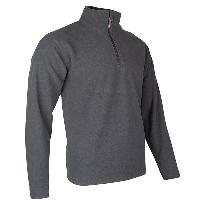 Country Fleece Top Charcoal