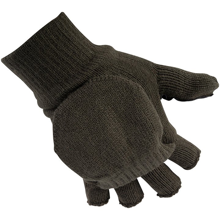 Jack Pyke Suede Palm Shooters Mitts Green.