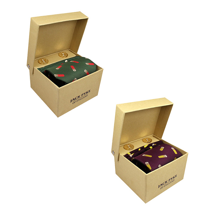 Jack Pyke Tie, Hanky and Cufflinks Gift Set Cartridge.