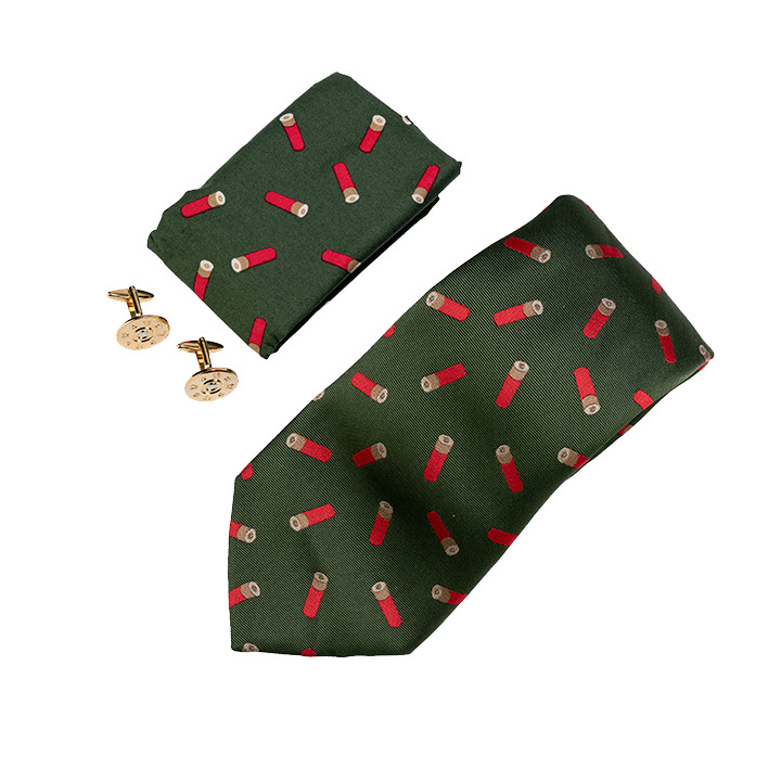 Jack Pyke Tie, Hanky and Cufflinks Gift Set Cartridge.