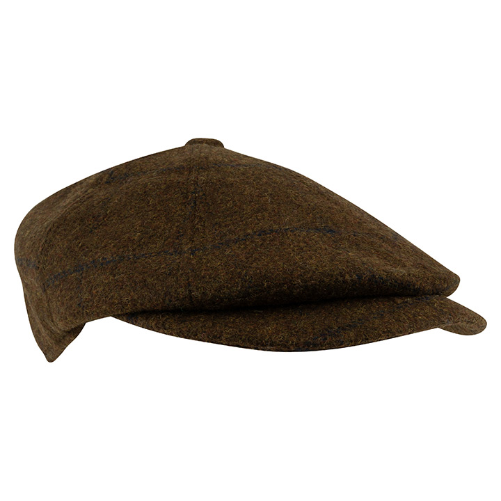 Jack Pyke Newsboy Cap Brown Tweed.