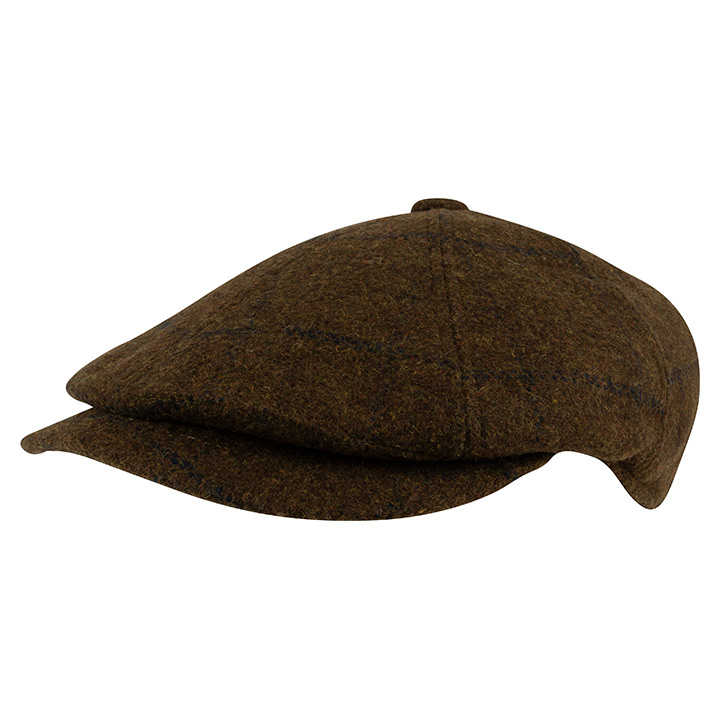 Jack Pyke Newsboy Cap Brown Tweed.