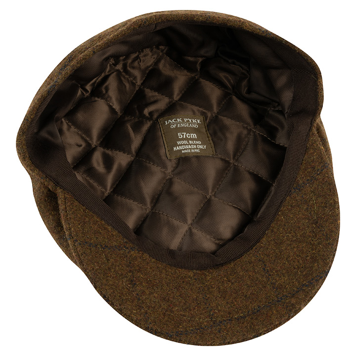 Jack Pyke Newsboy Cap Brown Tweed.