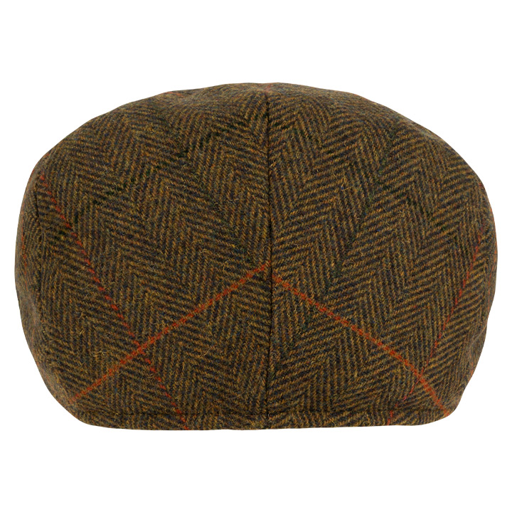 Jack Pyke Wool Blend Flat Cap Tweed Brown.