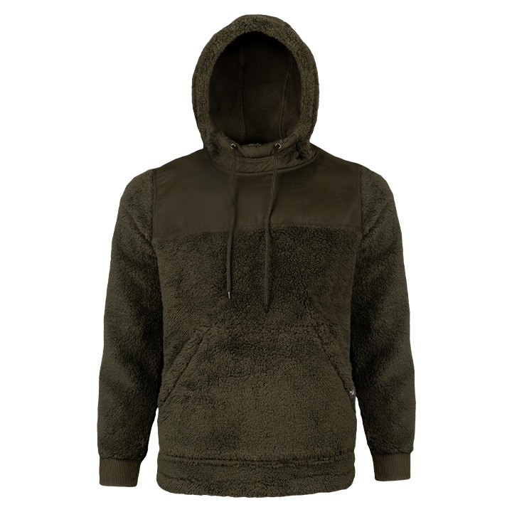 Jack Pyke Sherpa Fleece Hoodie Gen 2 Dark Olive.