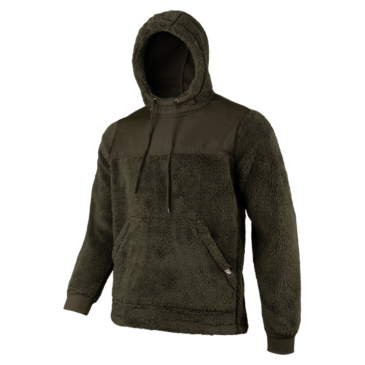 Jack Pyke Sherpa Fleece Hoodie Gen 2 Dark Olive.