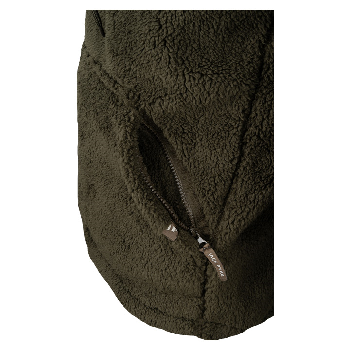 Jack Pyke Sherpa Fleece Hoodie Gen 2 Dark Olive.