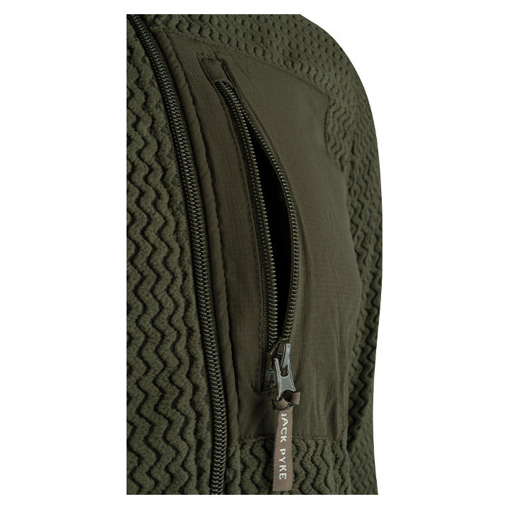 Jack Pyke Lightweight Z Fleece Jacket Green.