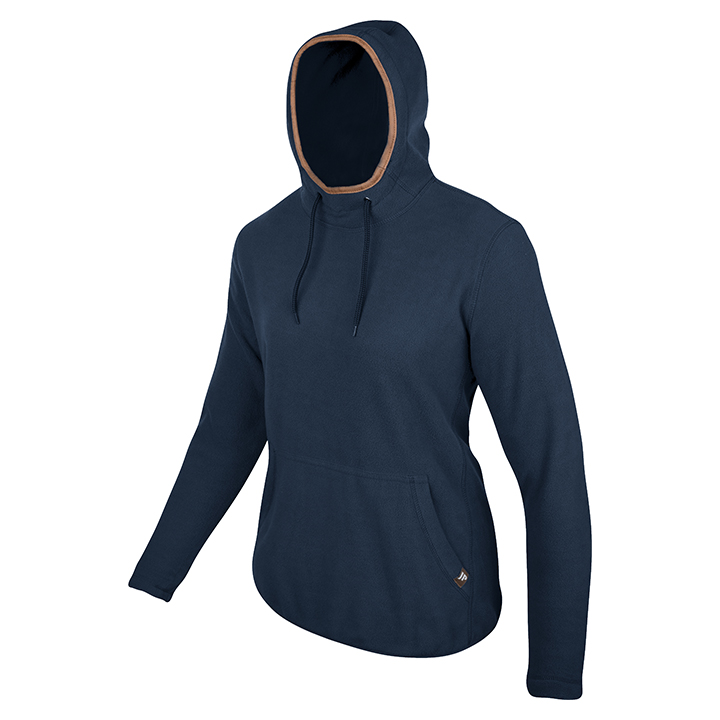 Ladies Fleece Hoodie Navy