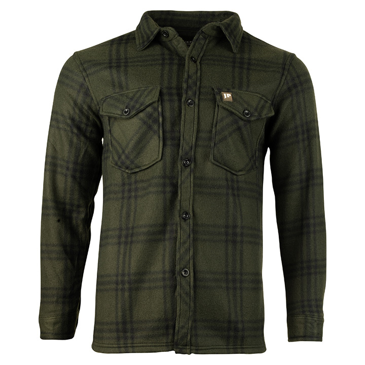 Polar Fleece Shirt Green Check