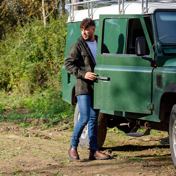 Polar Fleece Shirt Green Check