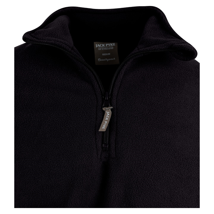 Country Fleece Top Anthracite