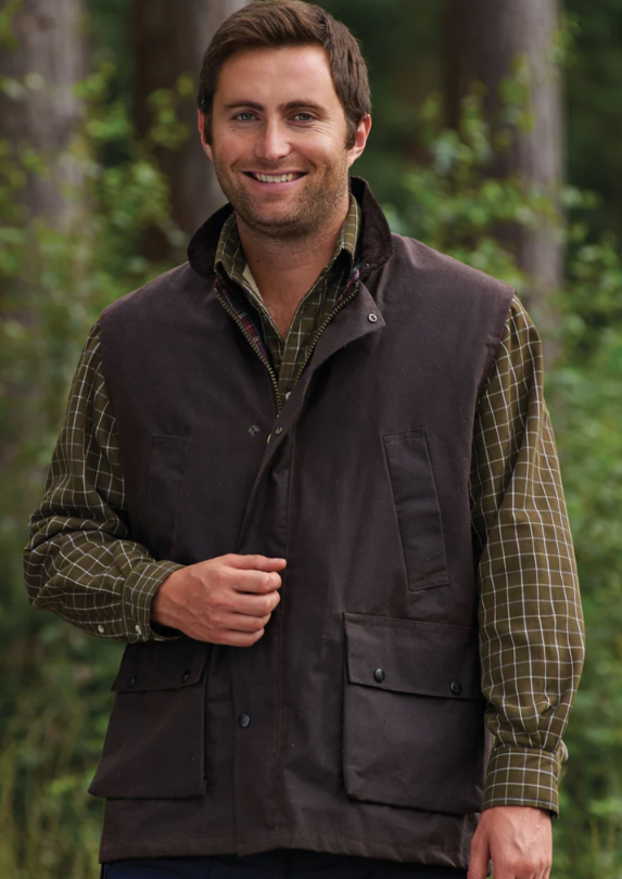 Lanark Wax Bodywarmer Brown