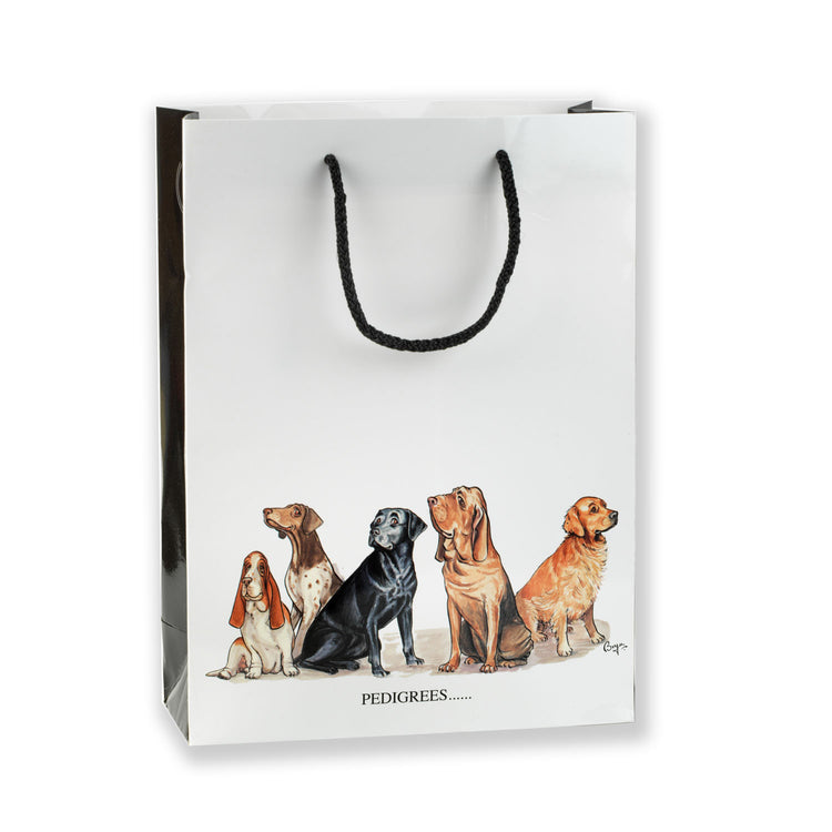 Pedigrees & Chum gift bag by Bryn Perry - MEDIUM