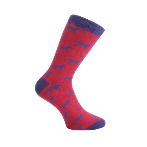 CLEARANCE-David Aster Original Red & Blue Combo Socks-7 Designs