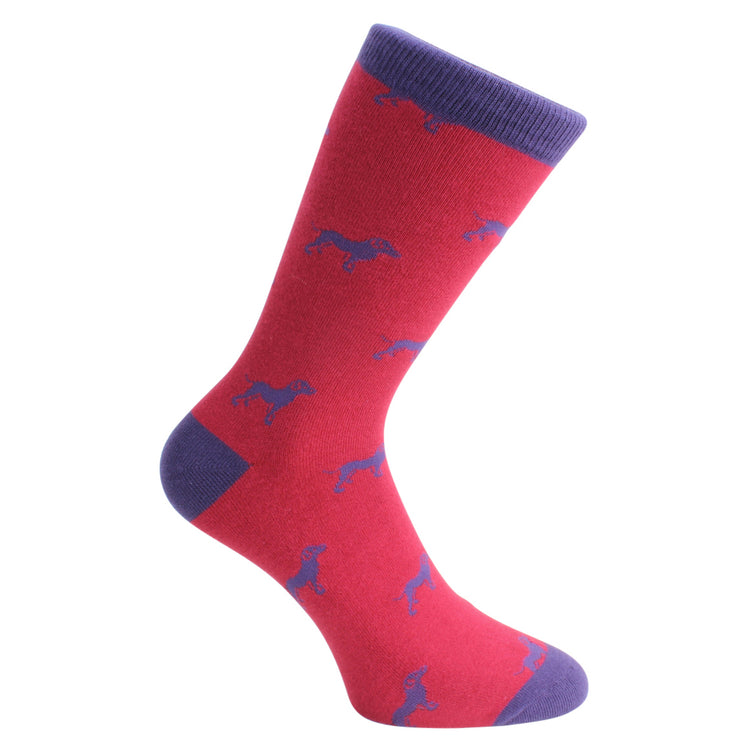 CLEARANCE-David Aster Original Red & Blue Combo Socks-7 Designs