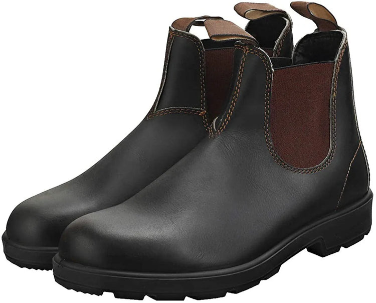 Retro Leather Ankle Boots Men Chelsea Boot Casual