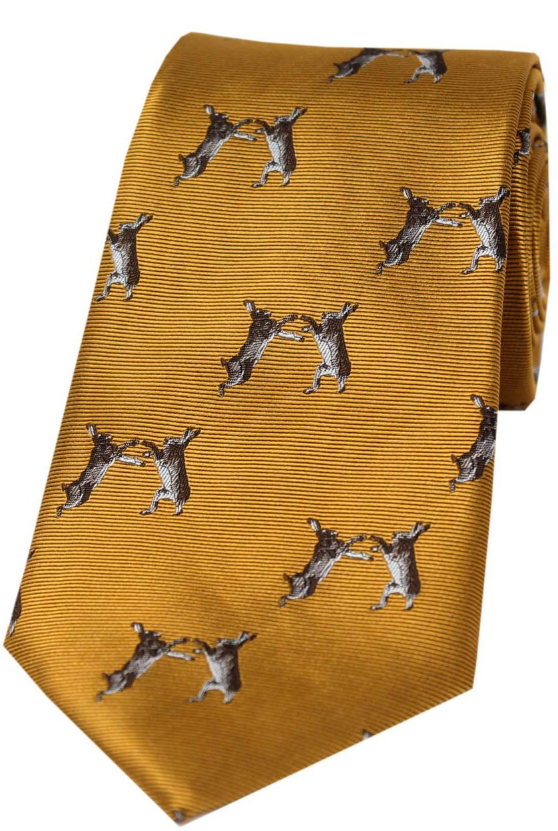 Soprano Boxing Hares Country Silk Tie