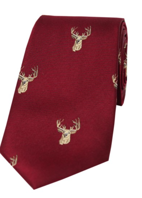 Soprano Stag Head Country Silk Tie.