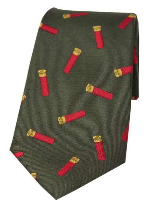 Soprano Gun Cartridges Country Silk Tie.