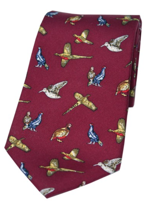 Soprano Country Birds Silk Tie.