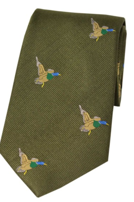 Soprano Flying Ducks Country Silk Tie.