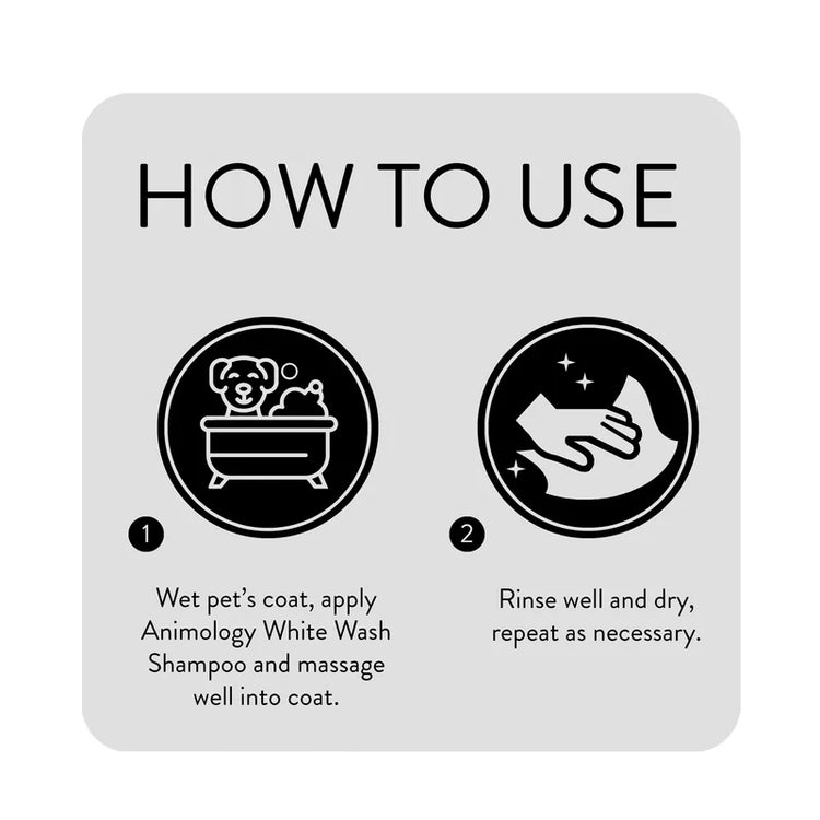 White Wash Shampoo 250ml by Animology