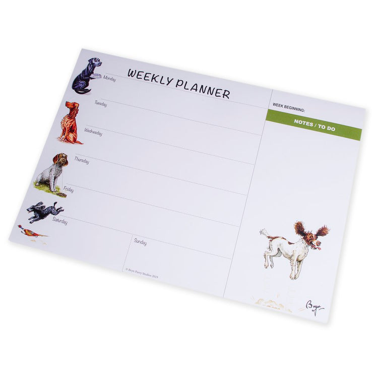 CLEARANCE - Bryn Parry weekly planner - Working Dog