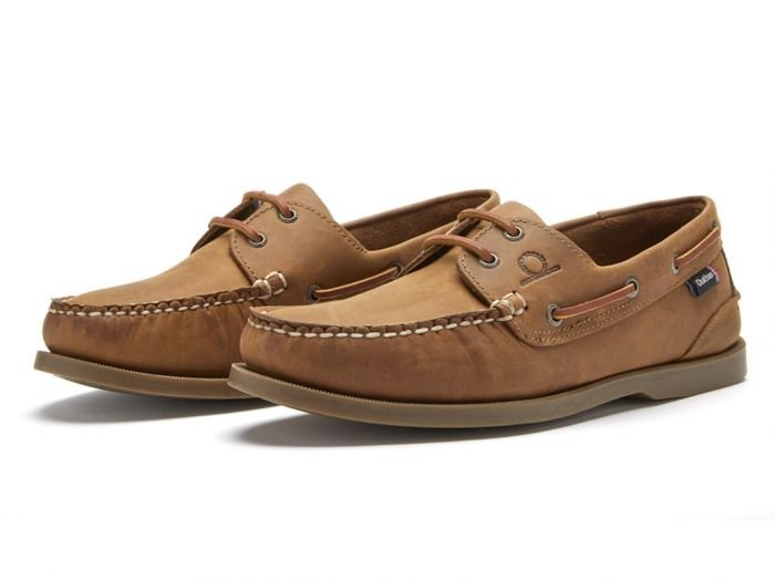 CLEARANCE - Chatham Deck II G2 Premium Leather Boat Shoes-Mens-Walnut