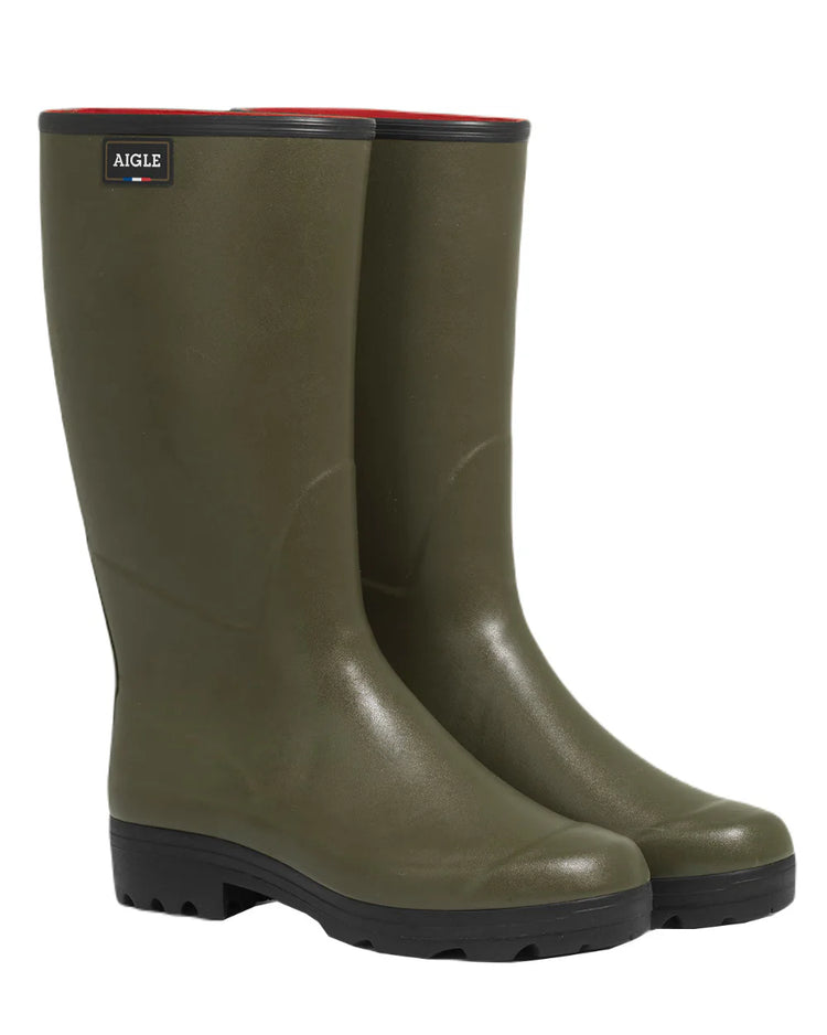 Aigle Chambord NeoMesh Kaki Wellingtons