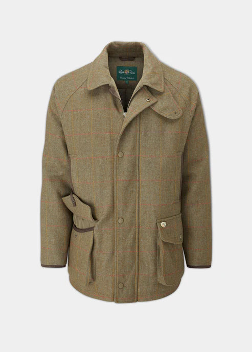 CLEARANCE-Alan Paine Combrook waterproof tweed coat-3XL MAPLE