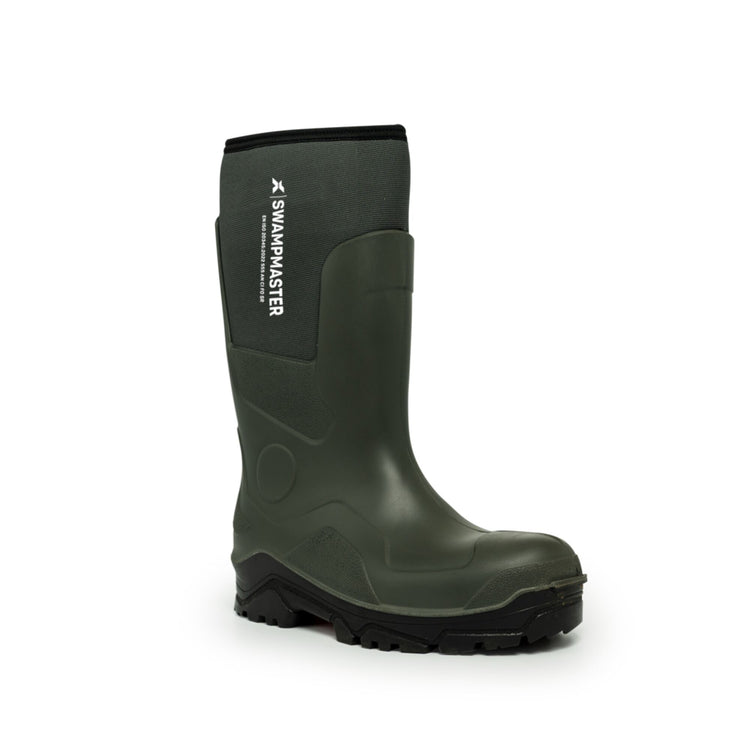 Swampmaster Pro Trapper Non-Safety PU-Neoprene Wellington Green