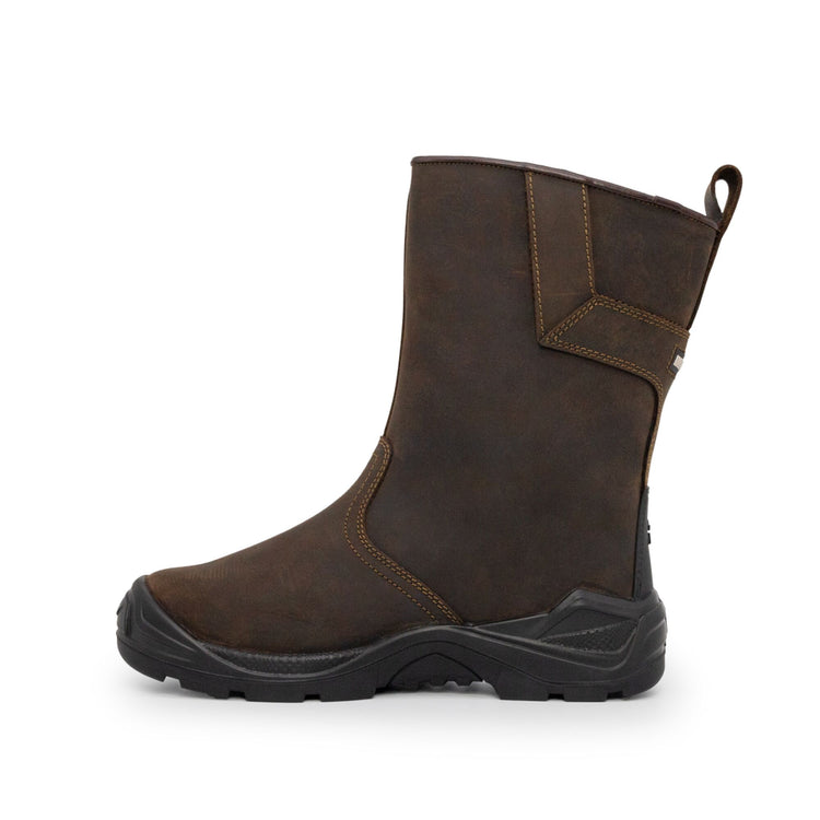 Xpert Invincible S3 Safety Waterproof Rigger Boot Brown