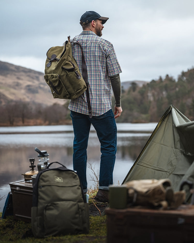 Hoggs Of Fife Aberdour Short Sleeve Checked Shirt.