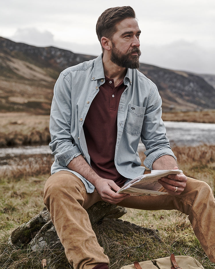 Hoggs Of Fife Archerfield Denim Shirt.