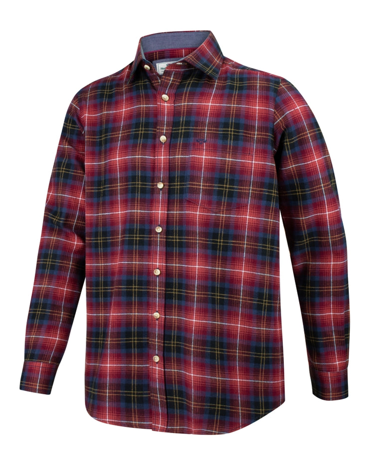 Hoggs Of Fife Pitmedden LS Flannel Check Shirt.