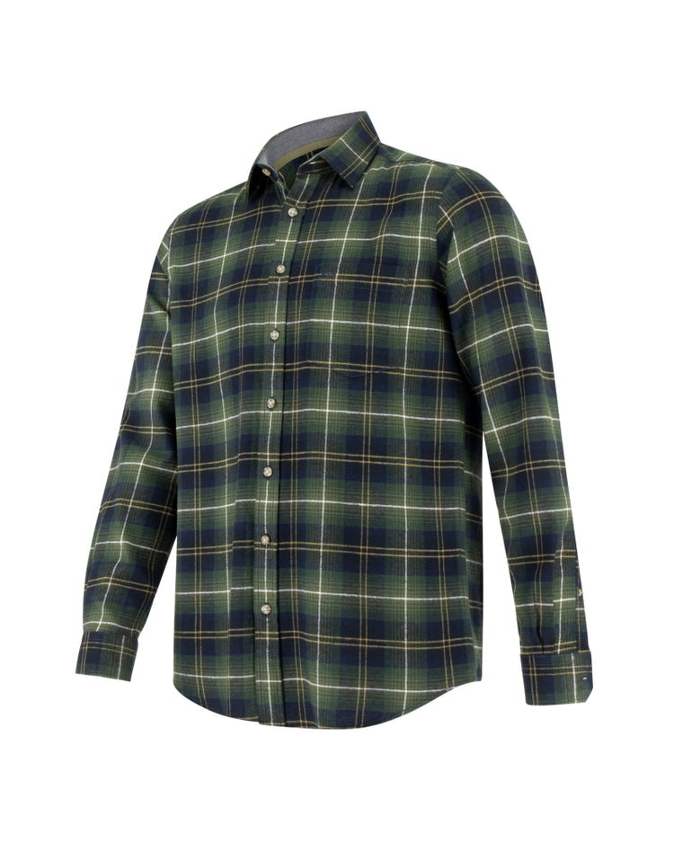 Hoggs Of Fife Pitmedden LS Flannel Check Shirt.