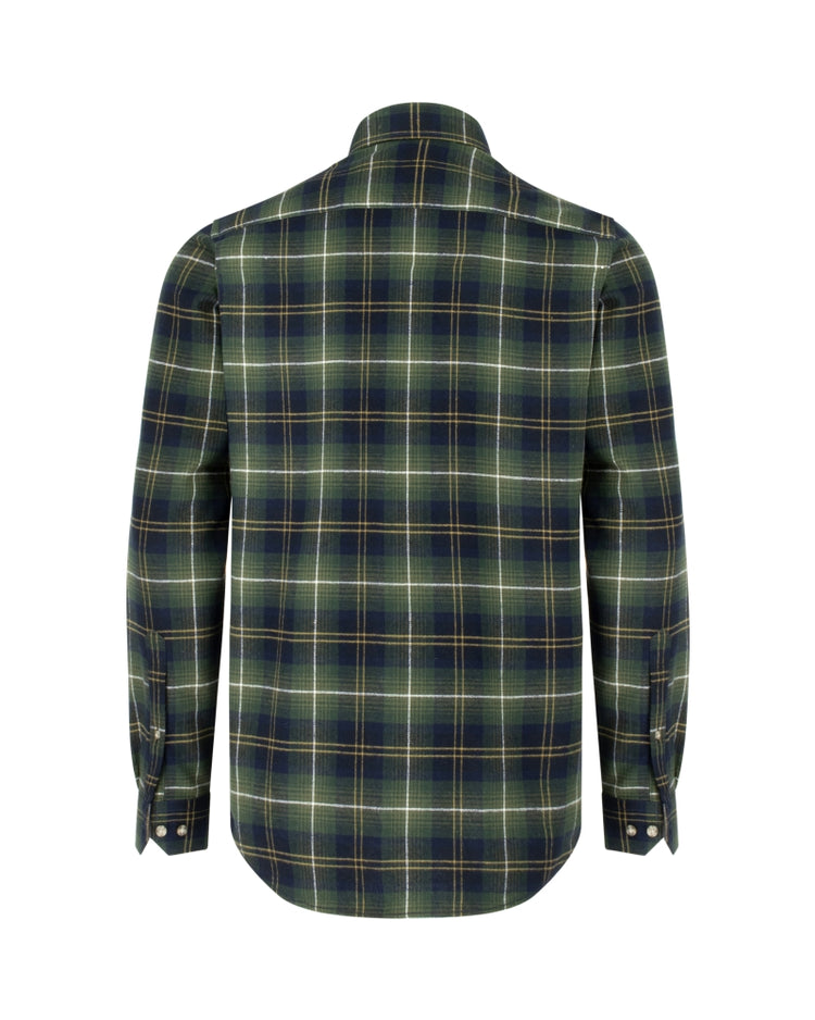 Hoggs Of Fife Pitmedden LS Flannel Check Shirt.