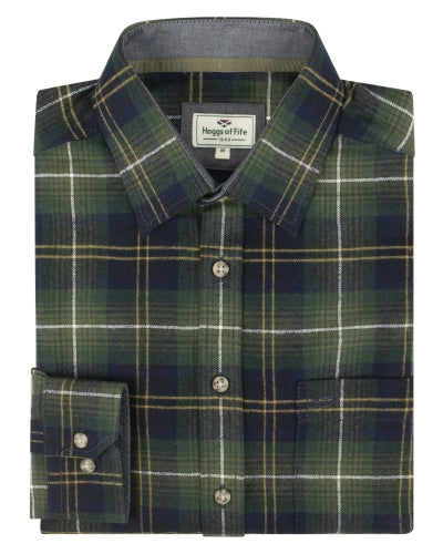 Hoggs Of Fife Pitmedden LS Flannel Check Shirt.