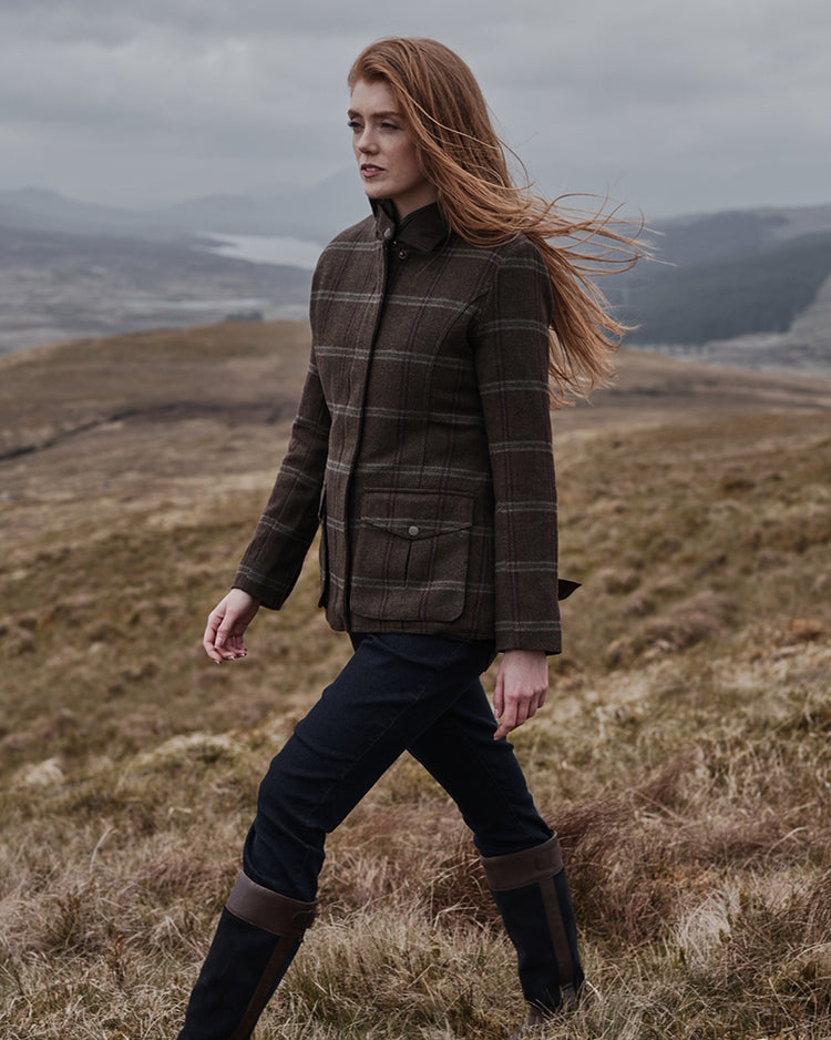 Hoggs Musselburgh Ladies Tweed Field Coat.