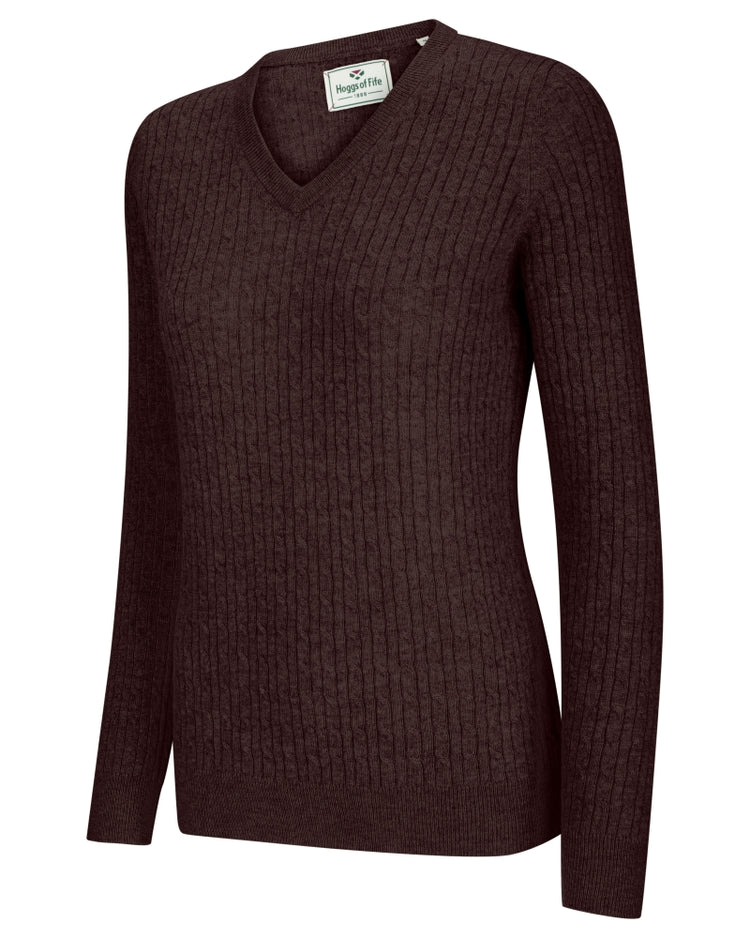 Lauder Ladies Cable Pullover