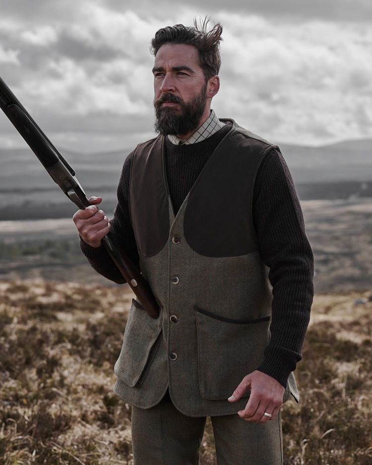 Hoggs of Fife Kinloch Technical Tweed Field Waistcoat