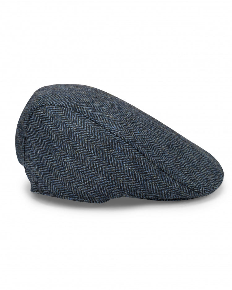 Hoggs Of Fife Herringbone Waterproof Tweed Cap.