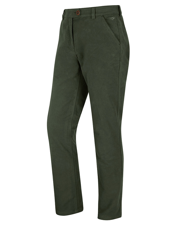 CLEARANCE - Hoggs of Fife Monarch ll  Moleskin Trousers-Dark Olive.